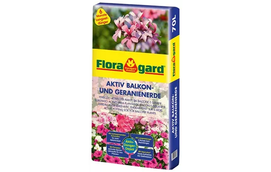 Floragard Aktiv Balkon- und Geranienerde 70l