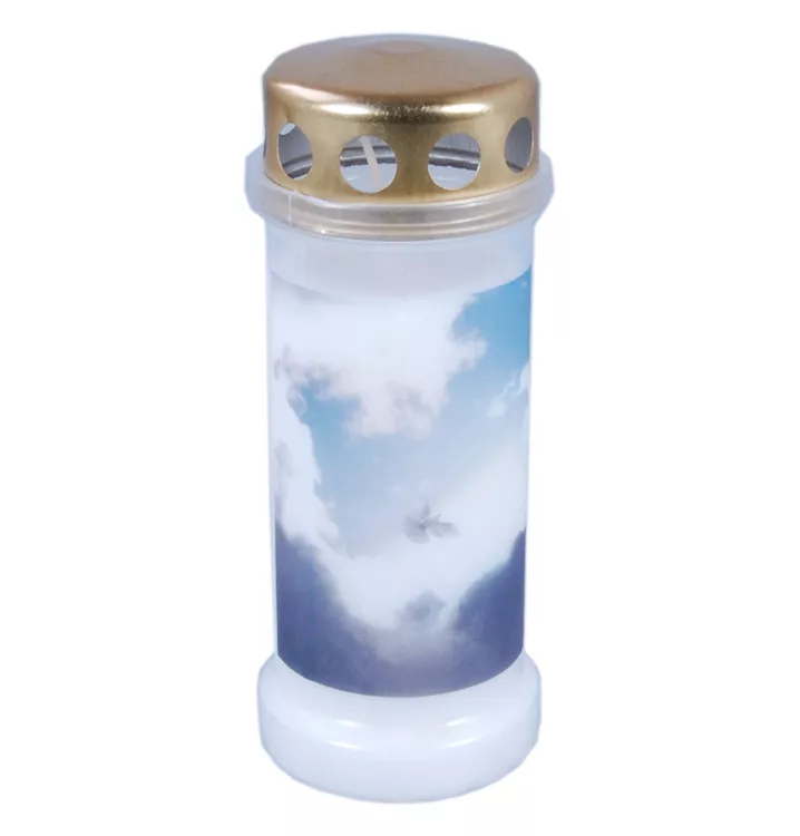 12 Grablichter Mit Pusteblumen-Motiv - Dauerbrenner Für Stilles Gedenken