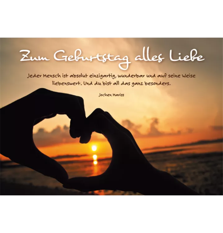 Alles Liebe Zum Geburtstag Groß Oder Klein Zum Geburtstag alles Liebe - Doppelkarte, Grafik Werkstatt, Grußkarten