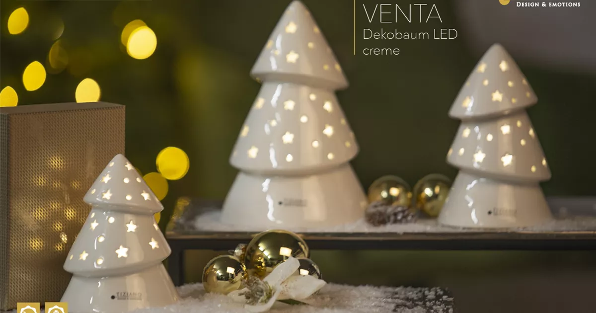 Xmas Baum Venta LED creme, Tiziano Keramik, Dekoartikel Online und vor Ort  kaufen - 1A Garten Ammer
