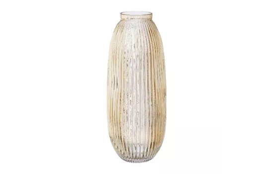 Glas Vase MONTE 31x12x12cm honig