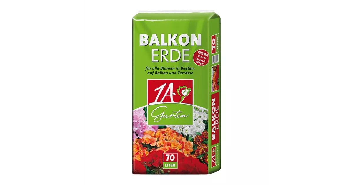 1A 70L Balkonerde mit Langzeitdünger, 1A Garten, Erde Online bestellen