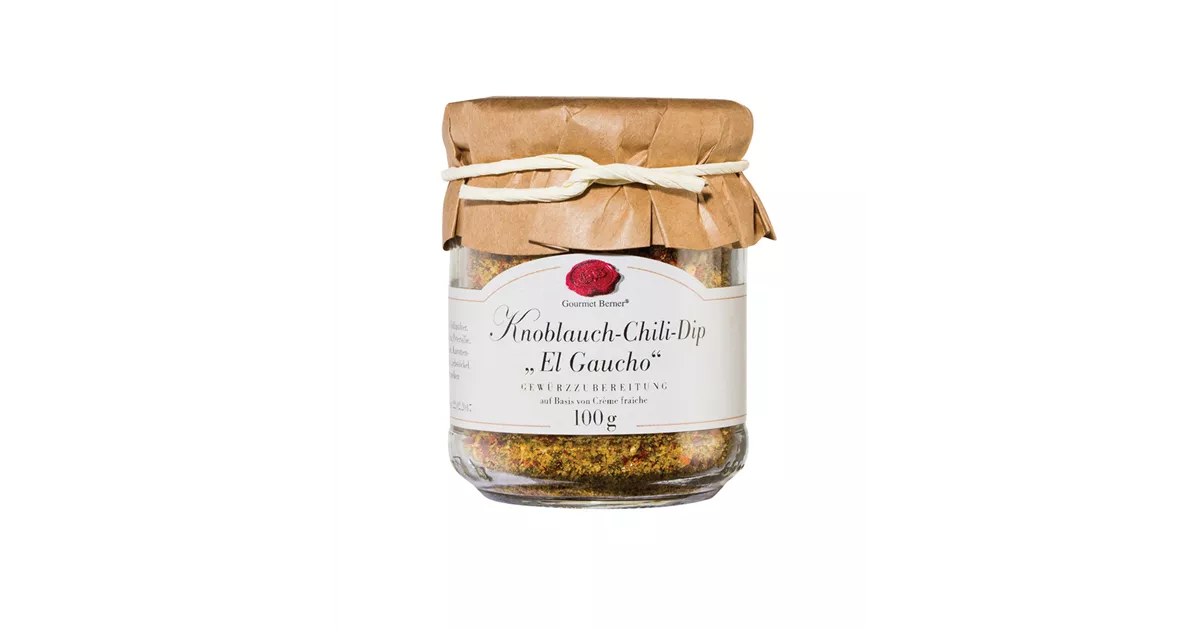 Knoblauch Chili Dip El Gaucho, Gourmet Berner, Feinkost Online und vor
