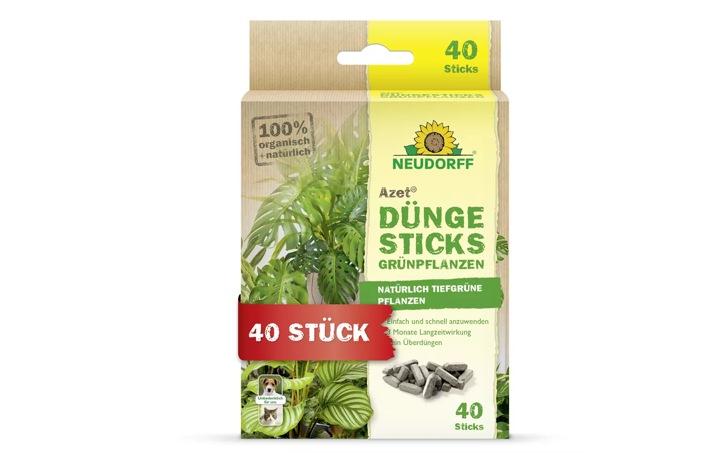 Azet Düngesticks für Grünpflanzen