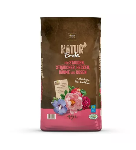 Naturerde Stauden, Sträucher, Rosen 45L