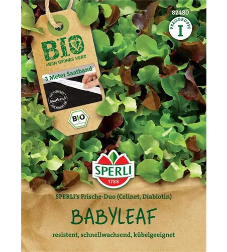 BIO Babyleaf SPERLI's Frische-Duo, Saatband