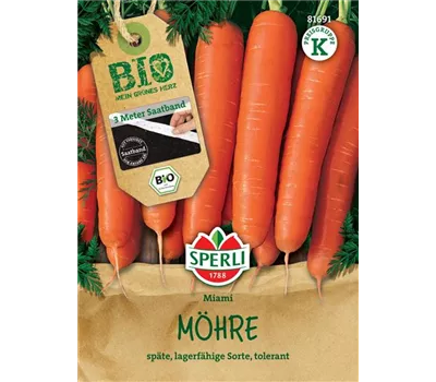 BIO Möhre, F1, Saatband