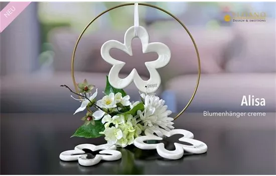 Hänger Blume Alisa creme