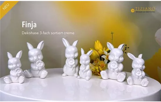 Hase Finja stehend creme