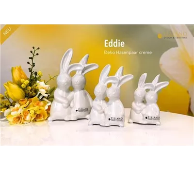 Hasenpaar Eddie creme