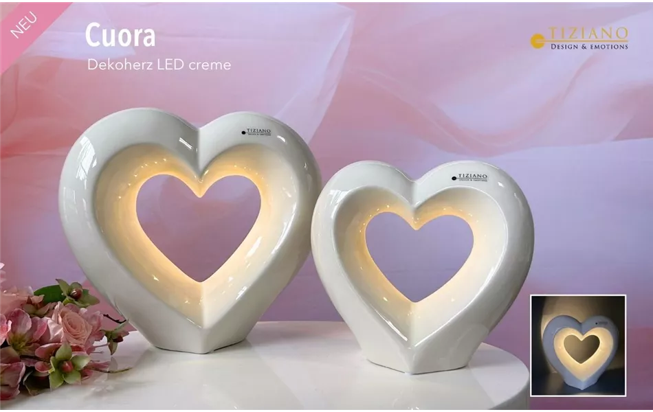 Dekoherz Cuora LED creme