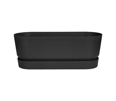 Greenville pflanzgefäß lang 50cm living schwarz