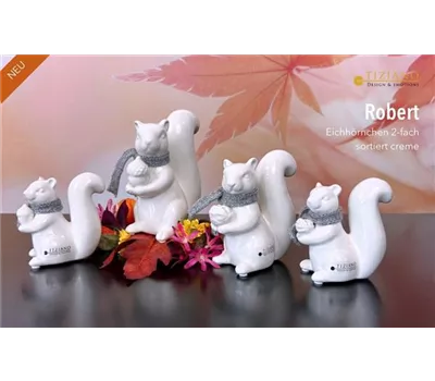 Eichhörnchen Robert mit Eichel creme
