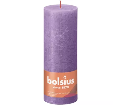 Stumpenkerze 190/68 Rustik Blühendes Veilchen