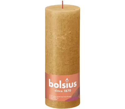 Stumpenkerze 190/68 Rustik Honigwabengelb