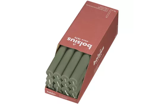 Tafelkerze 270/23 Rustik Olivgrün