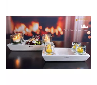 Adventlicht Elba eckig creme
