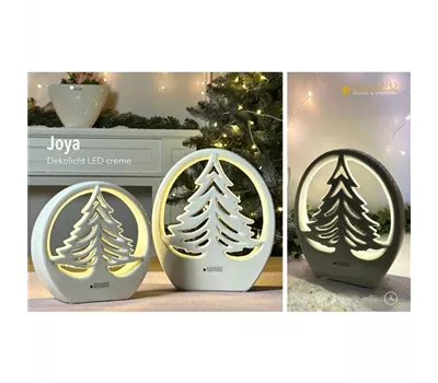 Dekobaum Joya im Ring LED creme