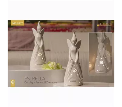 Fee Estrella mit Blume LED creme Fee Estrella mit Blume LED creme