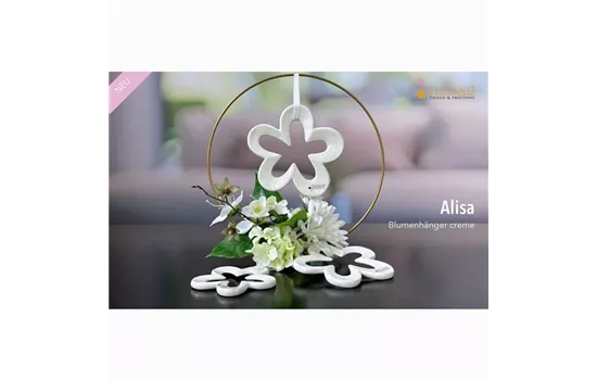 Hänger Blume Alisa creme