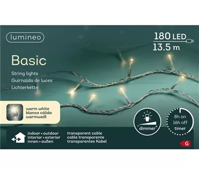 LED Basic Lichterkette warm weiß 180LED LED Basic Lichterkette warm weiß 180LED