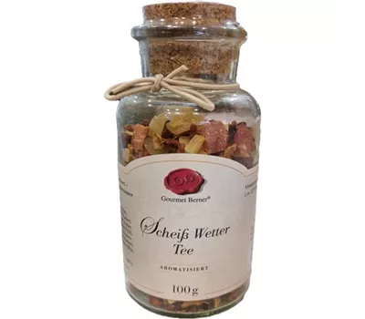Scheiß Wetter Tee, Früchtetee 100g Glas Scheiß Wetter Tee, Früchtetee 100g Glas