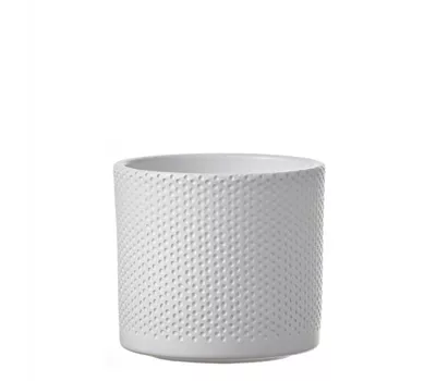 Era Topf rund weiss relief