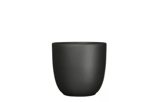 Tusca Übertopf Schwarz matt