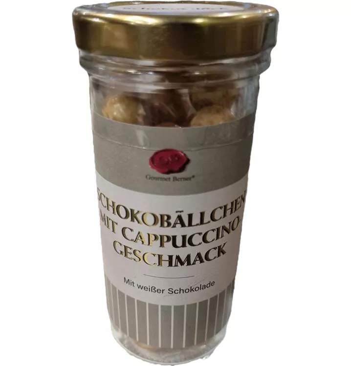 60g mit weißer Schokolade im Glas