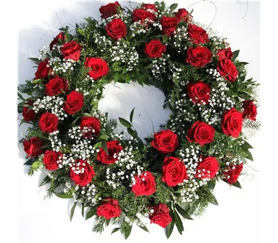 Kranz rundgesteckt rot