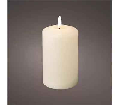 LED Kirchenkerze Wachs 14,5cm creme
