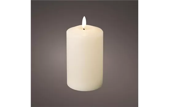 LED Kirchenkerze Wachs 14,5cm creme
