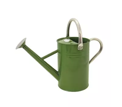 Vintage Gießkanne olivgrün