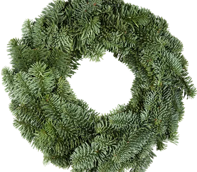 Adventskranz 30cm Nordmanntanne halbgebunden