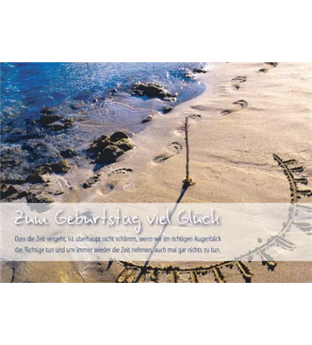 Zum Geburtstag viel Glück - Doppelkarte