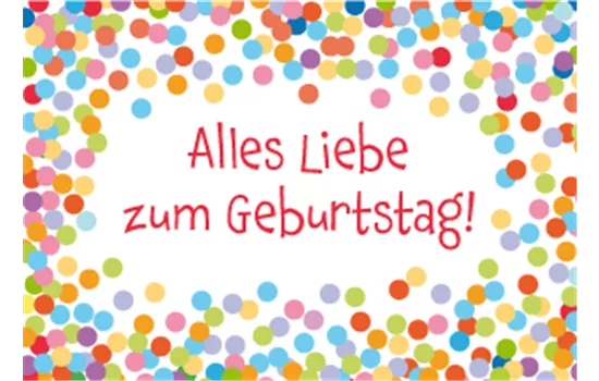 Alles Liebe zum Geburtstag! - Mini-Karte
