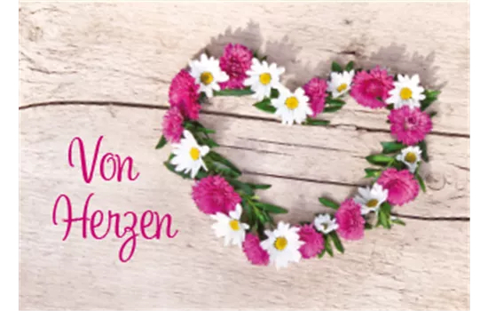 Von Herzen - Mini-Karte