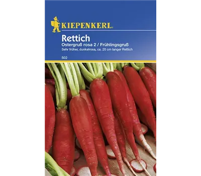 Rettich Ostergruß rosa 2 / Frühlingsgruß
