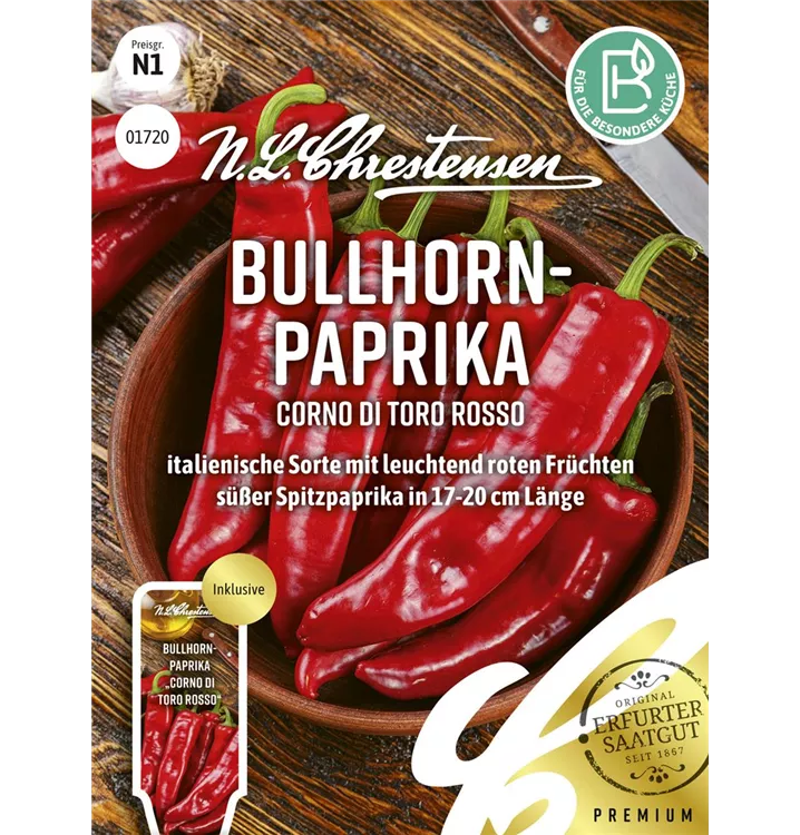 Capsicum annuum 'Corno Di Toro Rosso'