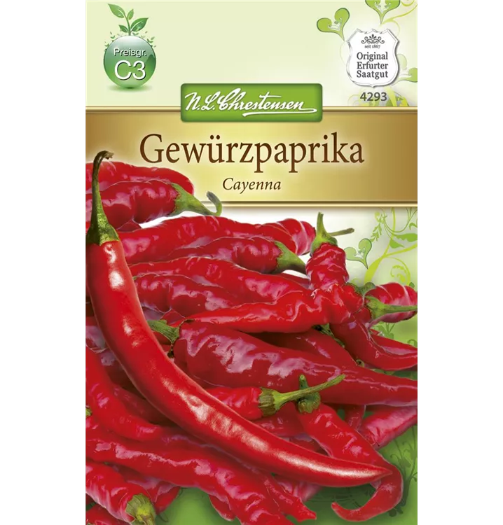 Capsicum annuum 'Gewürzpfeffer Cayenna'