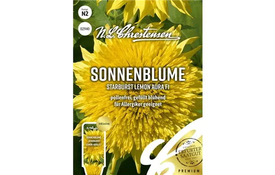 Sonnenblumensamen 'Starburst Lemon Aura'