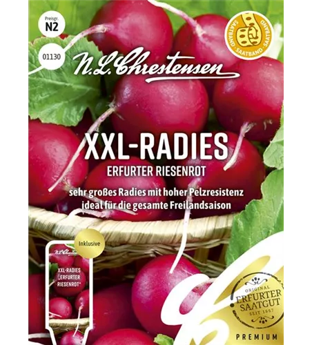 Radieschensamen 'Erfurter Riesenrot'
