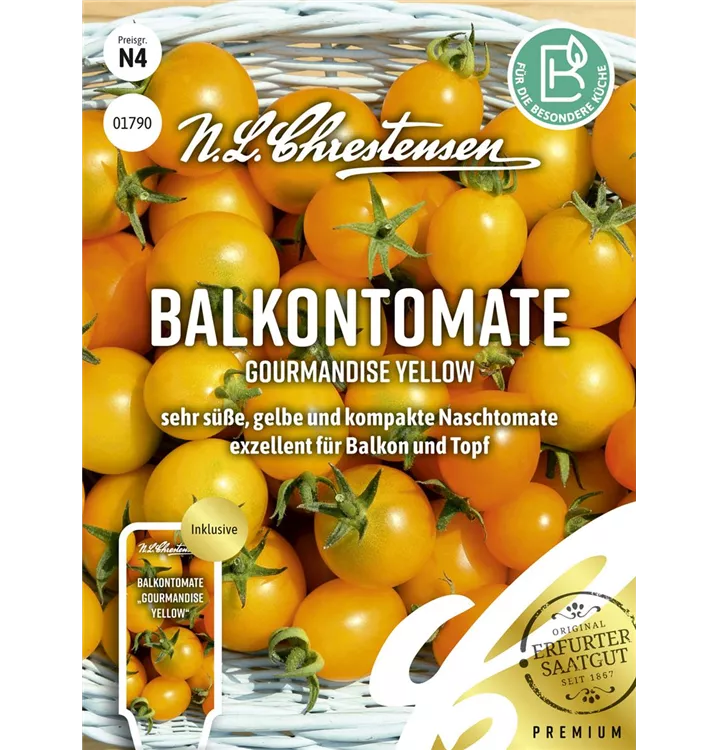 Solanum lycopersicum 'Gourmandise Yellow'