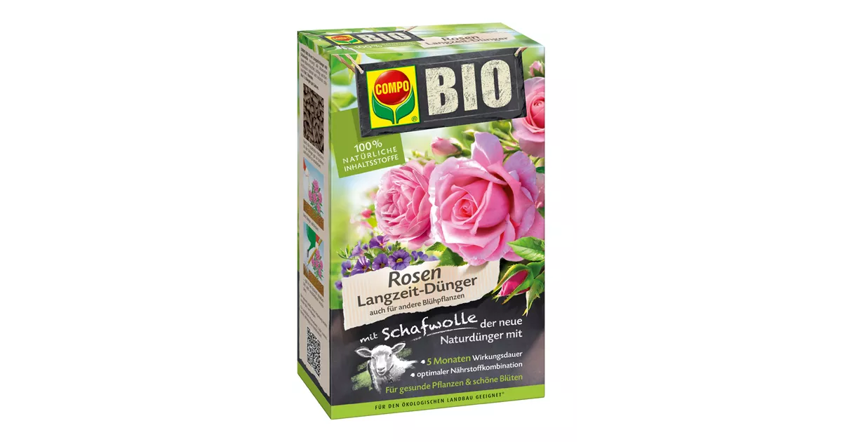 Compo BIO Rosen Langzeit-Dnger mit Schafwolle - 1A Garten Ammer