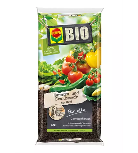 Compo BIO Tomaten- und Gemüseerde torffrei 