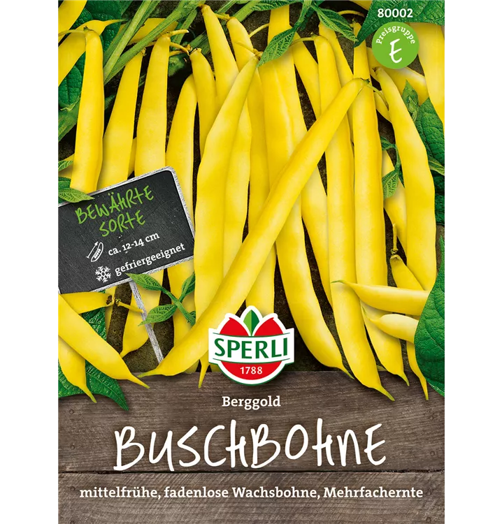 Phaseolus vulgaris var. nanus 'Berggold'