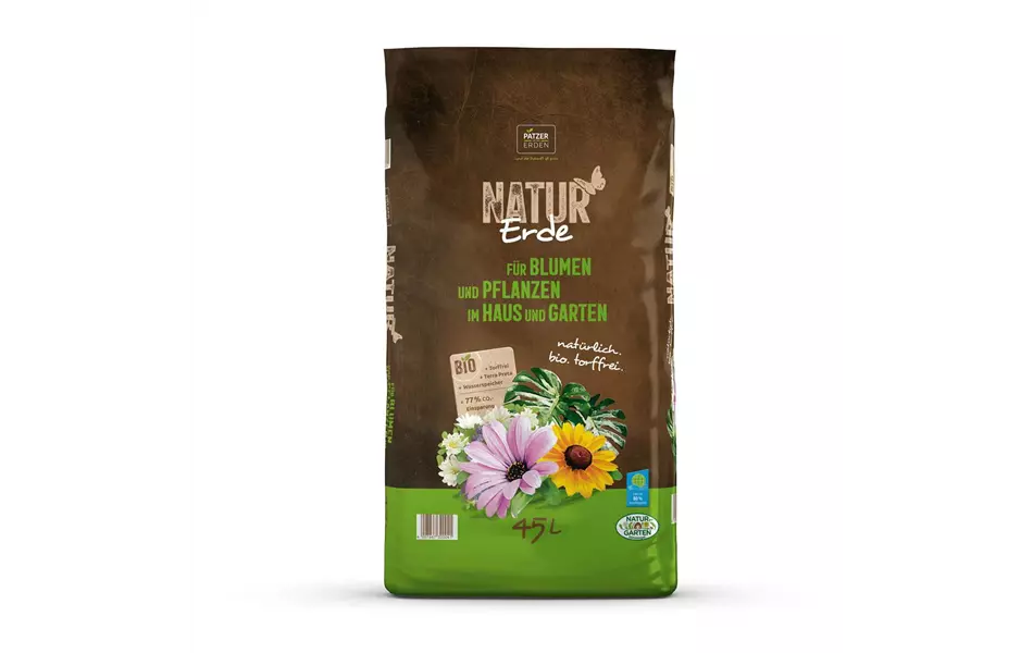 Naturerde für Blumen und Pflanzen im Haus und Gart