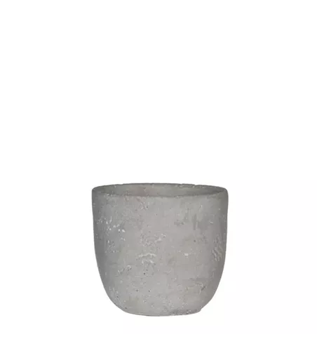 Jimmy Übertopf Cement rund grau