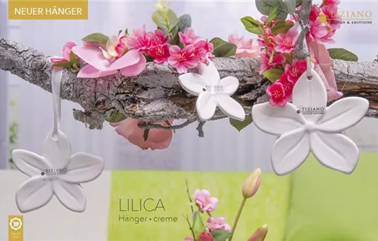 Deko Hänger Blume Lilicia creme-weiß