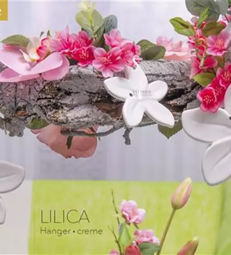 Deko Hänger Blume Lilicia creme-weiß
